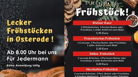 Hinweis Fruehstuck Eulenburg