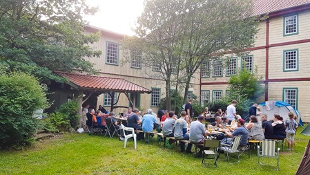 Hinterer Innenhof Haupthaus Industriedenkmal Eulenburg