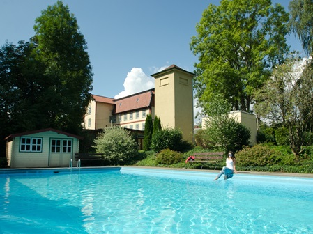 Schwimmbad Campingplatz Eulenburg und Industriedenkmal Eulenburg